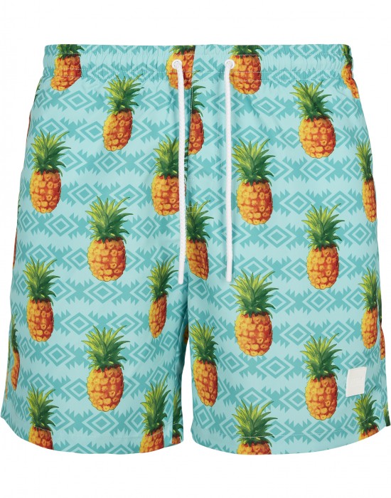 Мъжки плувни шорти Urban Classics, pineapple aop 