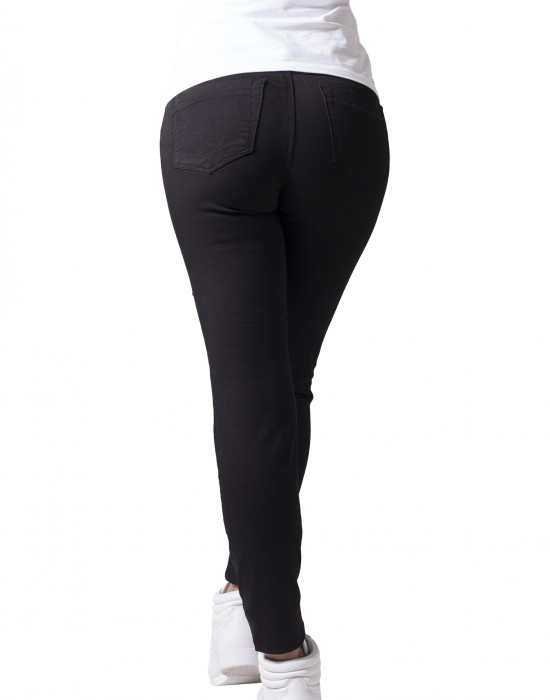 Дамски панталон в черен цвят Urban Classics Ladies Stretch Biker Pants black 