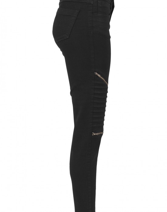 Дамски панталон в черен цвят Urban Classics Ladies Stretch Biker Pants black 