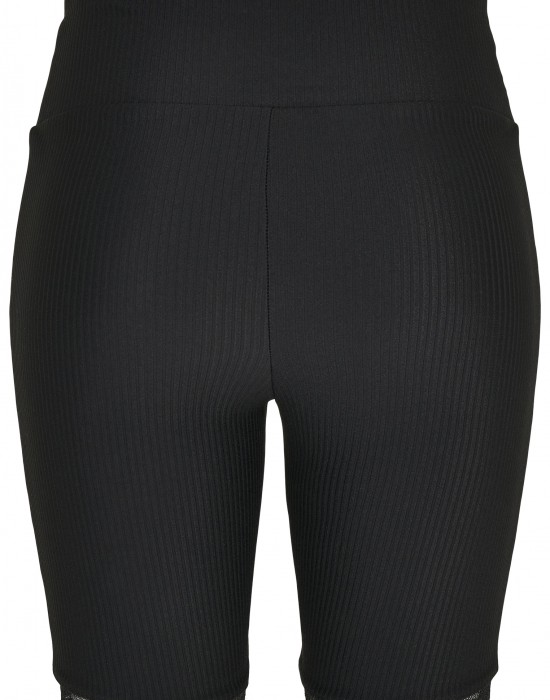 Дамски къс клин с дантела в черен цвят Urban Classics 