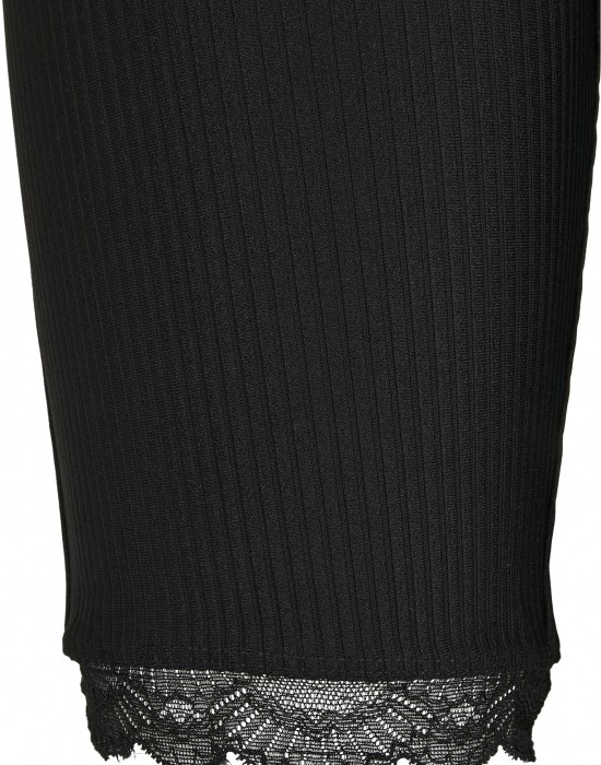 Дамски къс клин с дантела в черен цвят Urban Classics 