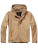Мъжко яке - ветровка в цвят камел Brandit Windbreaker Frontzip camel 