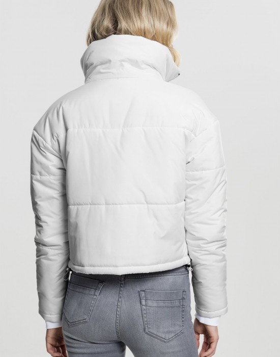 Дамско яке Urban Classics High Neck в бял цвят