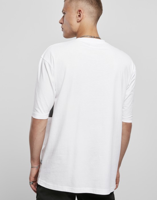 Мъжка тениска в бял цвят Urban Classics Big Double Pocket