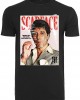 Мъжка тениска в черен цвят Merchcode Scarface Magazine Cover 