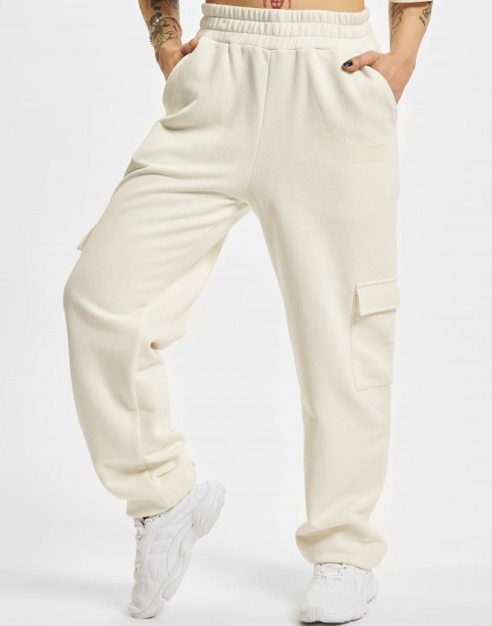 Дамско долнище в бял цвят DEF Sweat Pant Sidepockets