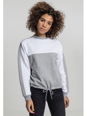 Дамска спортна блуза в сиво и бяло Urban Classics grey/white