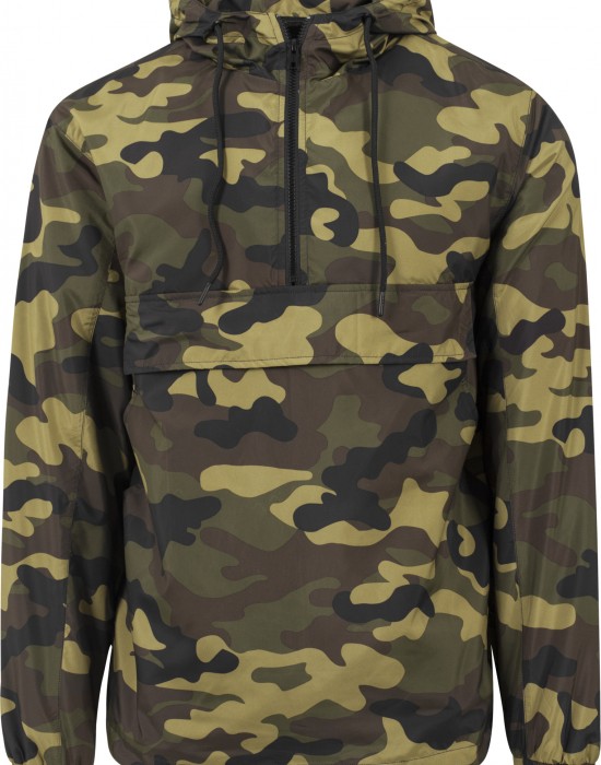 Мъжко яке ветровка в камуфлаж Urban Classics woodcamo