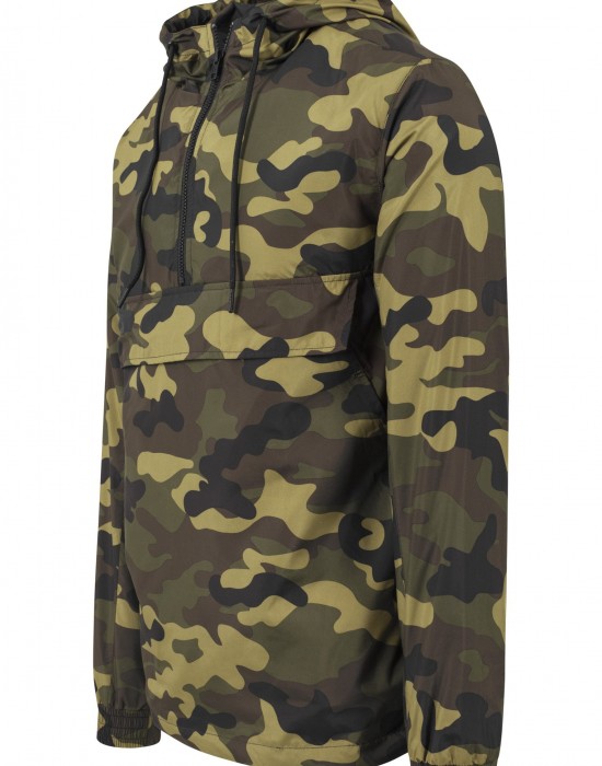 Мъжко яке ветровка в камуфлаж Urban Classics woodcamo