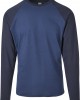 Мъжка блуза Urban Classics LS в синьо darkblue/midnightnavy