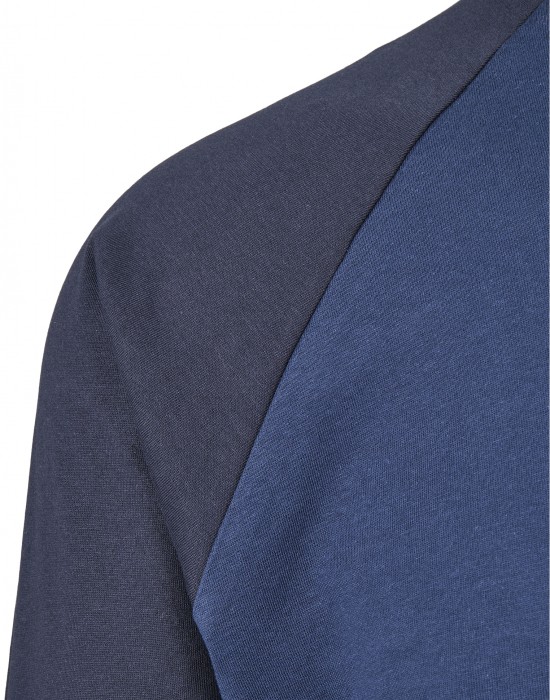 Мъжка блуза Urban Classics LS в синьо darkblue/midnightnavy