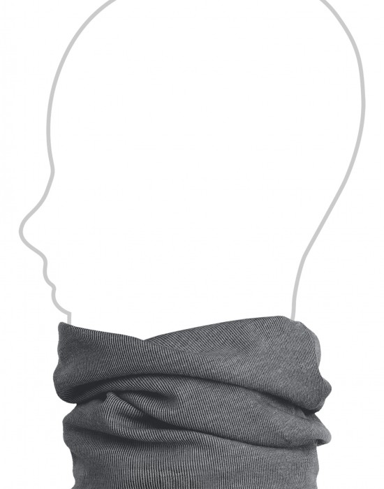 Многофункционална бийни шапка в тъмносив цвят MSTRDS Rib 2in1 Beanie 