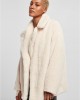 Дамско пухкаво палто в цвят екрю Urban Classics Ladies Teddy