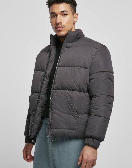 Мъжко зимно късо яке Urban Classics в черен цвят 