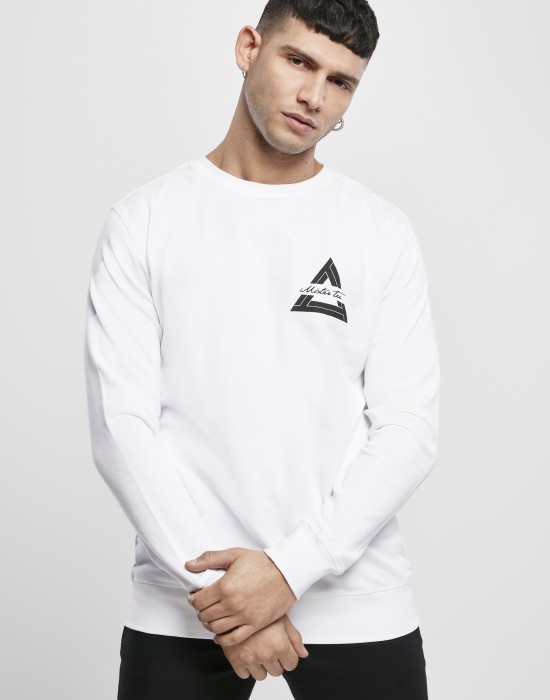Мъжка бяла блуза Mister Tee Triangle 
