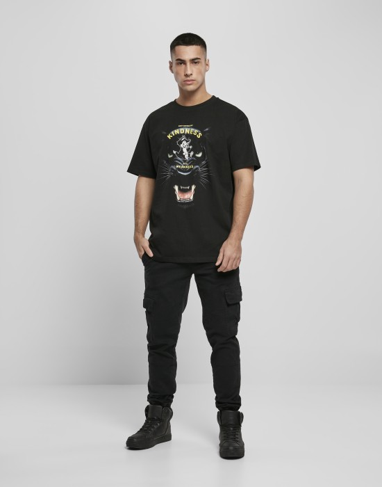 Мъжка тениска в черно Mister Tee