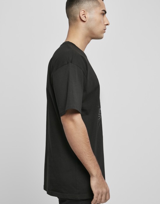 Мъжка тениска в черно Mister Tee