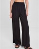 Дамски широк панталон в черен цвят Urban Classics Ladies Pants