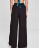 Дамски широк панталон в черен цвят Urban Classics Ladies Pants