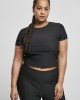 Дамска тениска с дантела в черен цвят Ladies Tee black