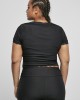 Дамска тениска с дантела в черен цвят Ladies Tee black