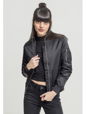 Дамско черно яке тип бомбър Urban Classics Basic