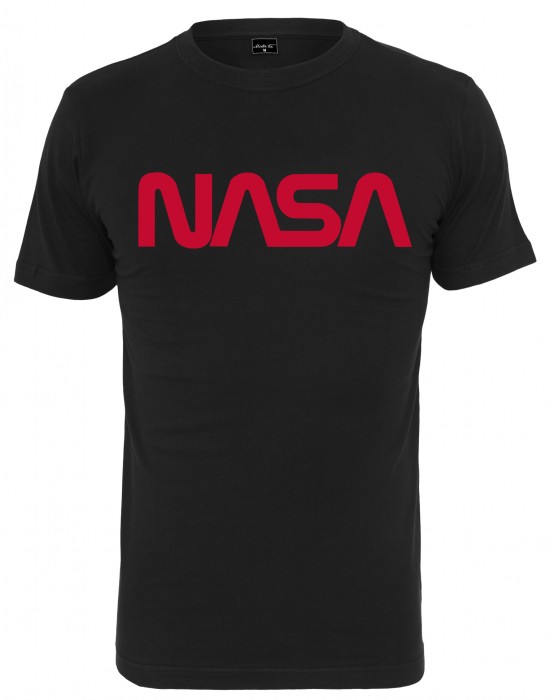 Мъжка тениска в черно Mister Tee  NASA Worm 