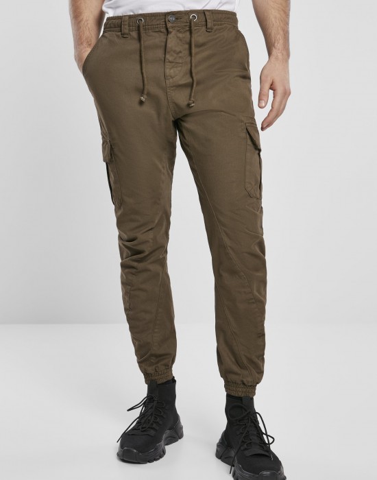 Мъжки карго панталони в цвят маслина Urban Classics Cargo Jogging Pants 