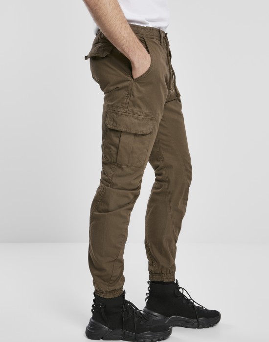 Мъжки карго панталони в цвят маслина Urban Classics Cargo Jogging Pants 