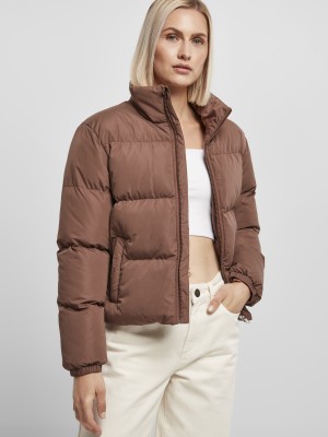 Дамско яке в кафяв цвят Urban Classics Peached Puffer