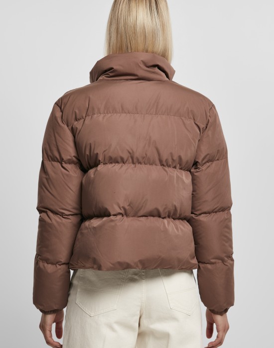 Дамско яке в кафяв цвят Urban Classics Peached Puffer