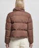Дамско яке в кафяв цвят Urban Classics Peached Puffer