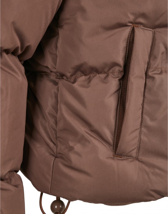 Дамско яке в кафяв цвят Urban Classics Peached Puffer