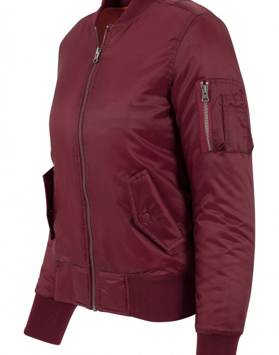 Дамско яке в червено от Urban Classics Ladies Basic Bomber 