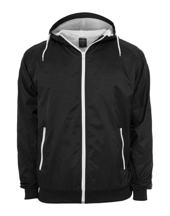 Мъжко яке с контрастни елементи Urban Classics blk/wht
