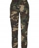 Дамски карго панталон в зелен камуфлажен цвят Urban Classics Ladies High Waist Camo Cargo Pants