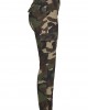 Дамски карго панталон в зелен камуфлажен цвят Urban Classics Ladies High Waist Camo Cargo Pants