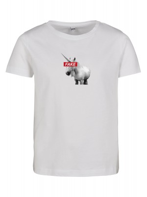Детска тениска в бял цвят Mister Tee Kids Fake Unicorn 