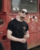Мъжка тениска Mister Tee Rose в черен цвят