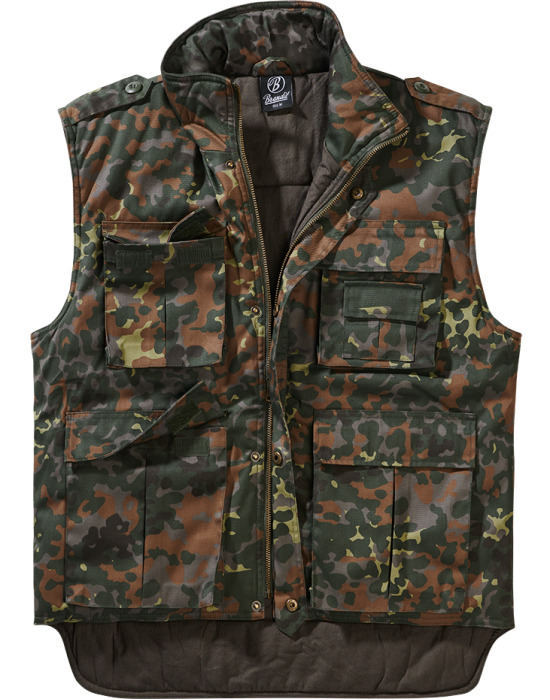 Ловна жилетка в тъмен камуфлаж Brandit Ranger Vest flecktarn