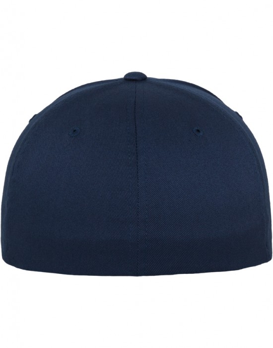 Шапка с козирка в тъмносиньо Flexfit Wooly Combed