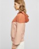 Дамска ветровка с качулка в цвят праскова Urban Classics Ladies Arrow Windbreaker