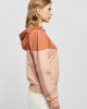 Дамска ветровка с качулка в цвят праскова Urban Classics Ladies Arrow Windbreaker