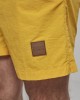 Мъжки плувни шорти Urban Classics Block в жълт цвят