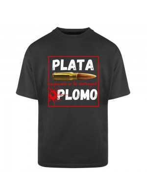 Тениска Oversize Plata o Plomo