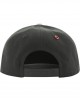 Шапка с козирка в сив и черен цвят Letter Snapback L 