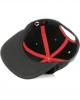 Шапка с козирка в сив и черен цвят Letter Snapback L 