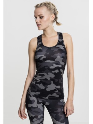 Дамски потник в тъмен камуфлаж Urban Classics Ladies Camo Top dark camo 