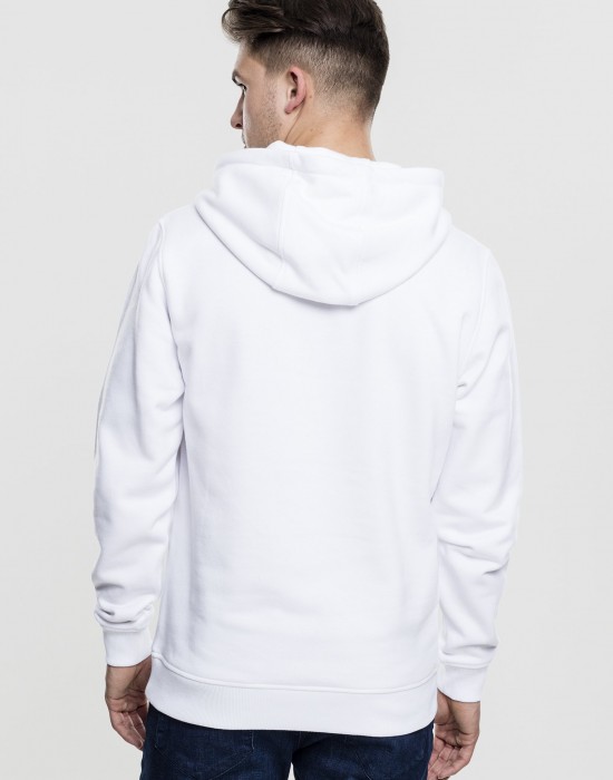 Мъжки изчистен бял суичър Urban Classics