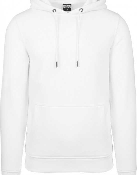 Мъжки изчистен бял суичър Urban Classics